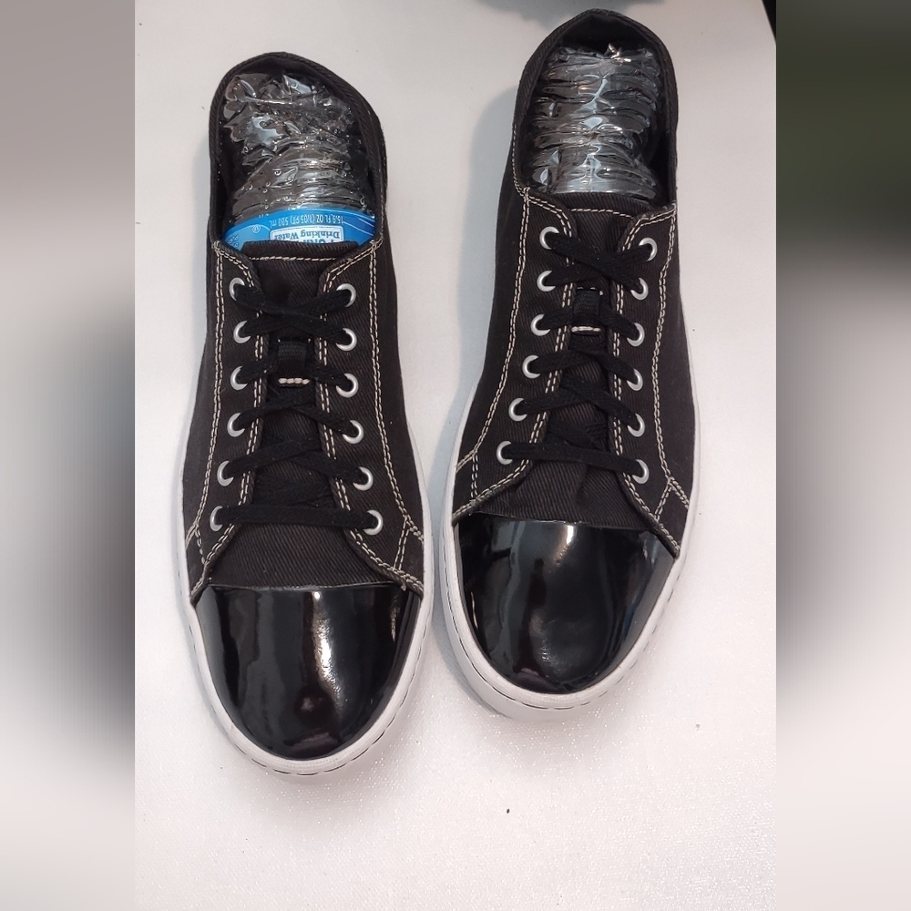 Clarks Black and White Sneakers